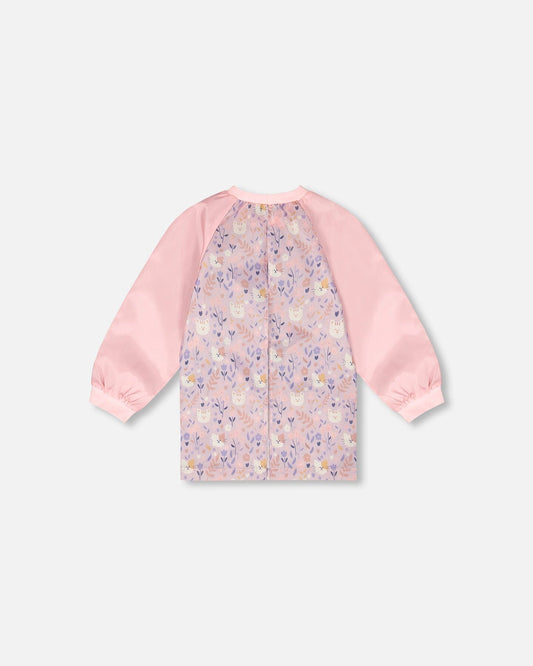 School Apron Lilac Cat Print-1