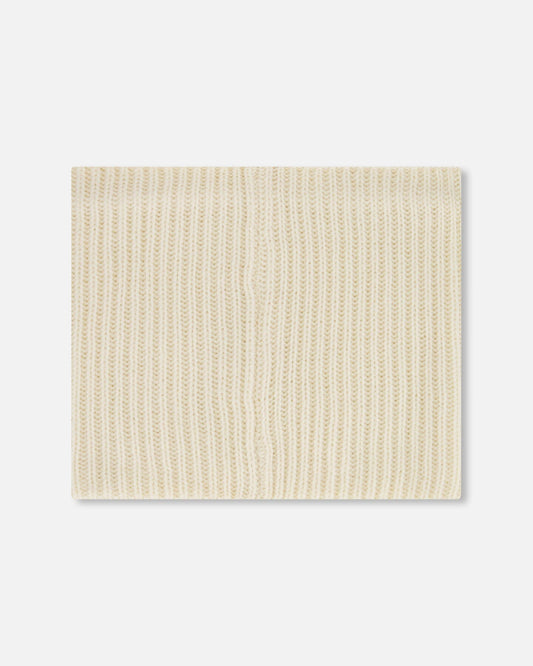 Mid-Season Knit Neck Warmer Light Beige-1