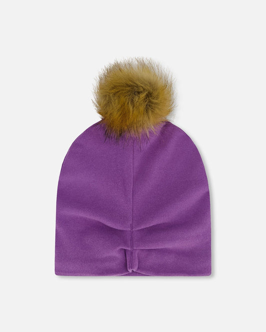 Mid-Season Jersey Pompom Hat Lavender-1