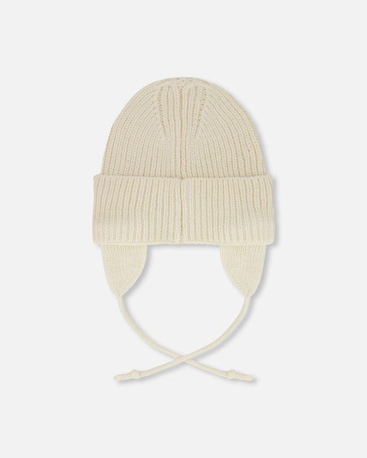 Baby Mid-Season Knit Hat Light Beige-1