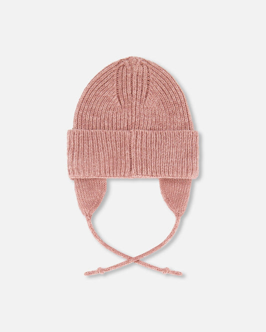 Baby Mid-Season Knit Hat Dusty Pink-1