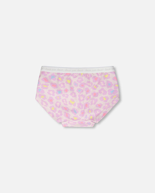 Organic Cotton Boyshort Panty Purple Animal Print-1
