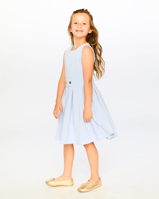 Sleeveless Neoprene Dress Lavender-1