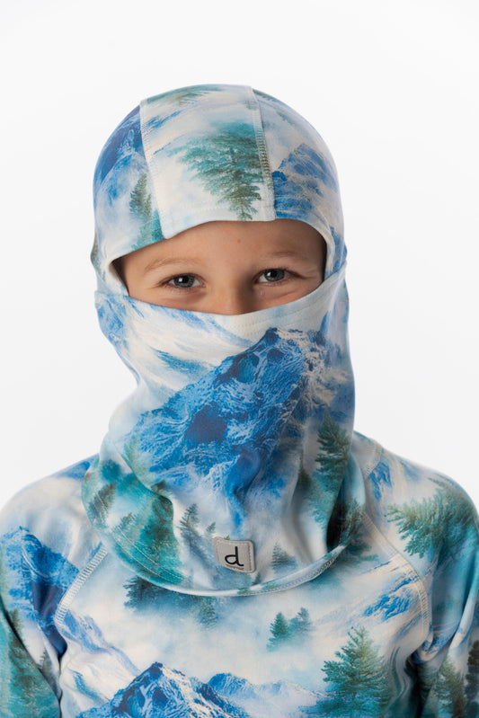 Polar Balaclava Blue Mountain Print-1
