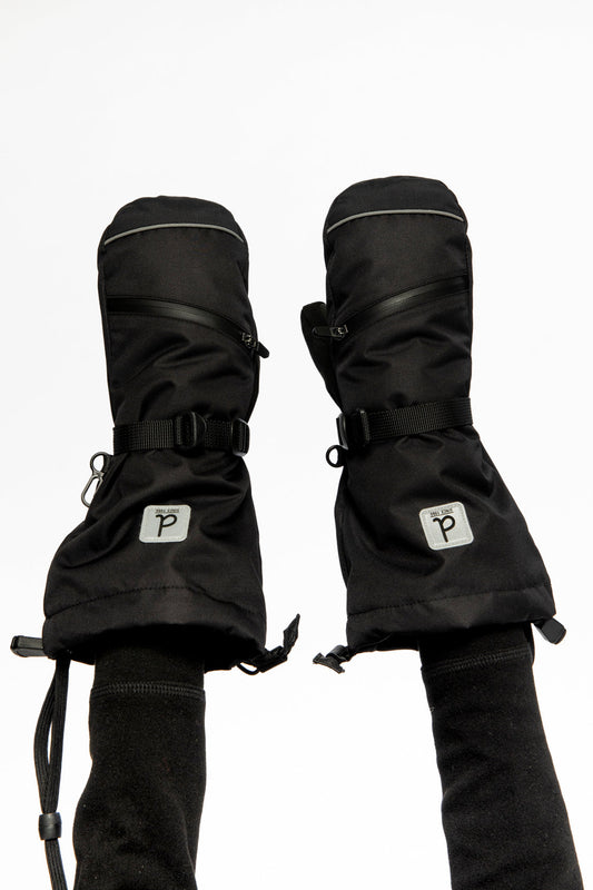 Teknik Winter Mittens Black-1