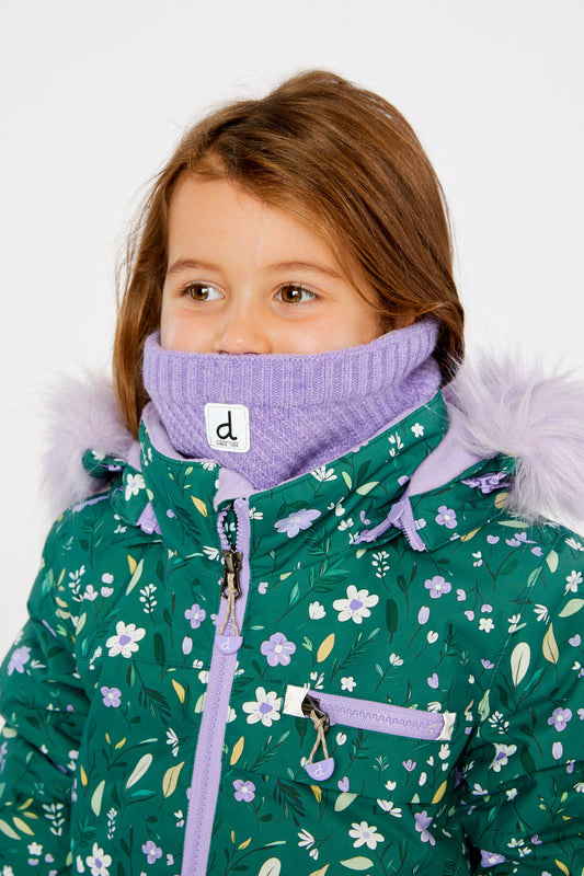 Winter Knit Neckwarmer Violet-1