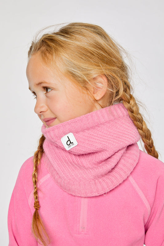 Winter Knit Neckwarmer Pink-1