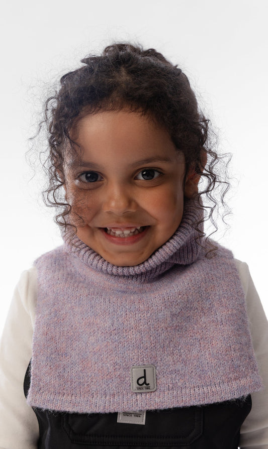 Knit Turtle Neckwarmer Lavender-1