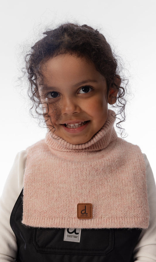 Knit Turtle Neckwarmer Pale Dusty Pink-1