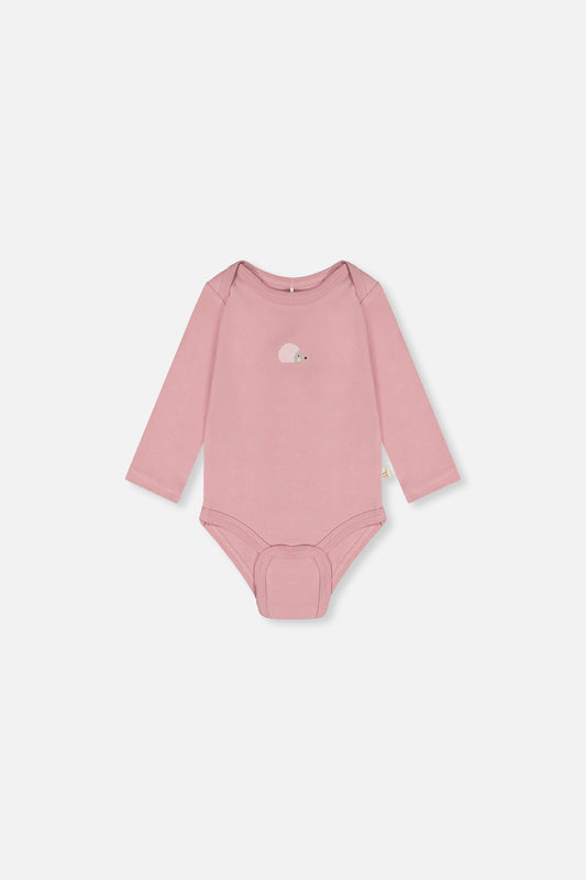 Organic Cotton Onesie Dusty Pink-1