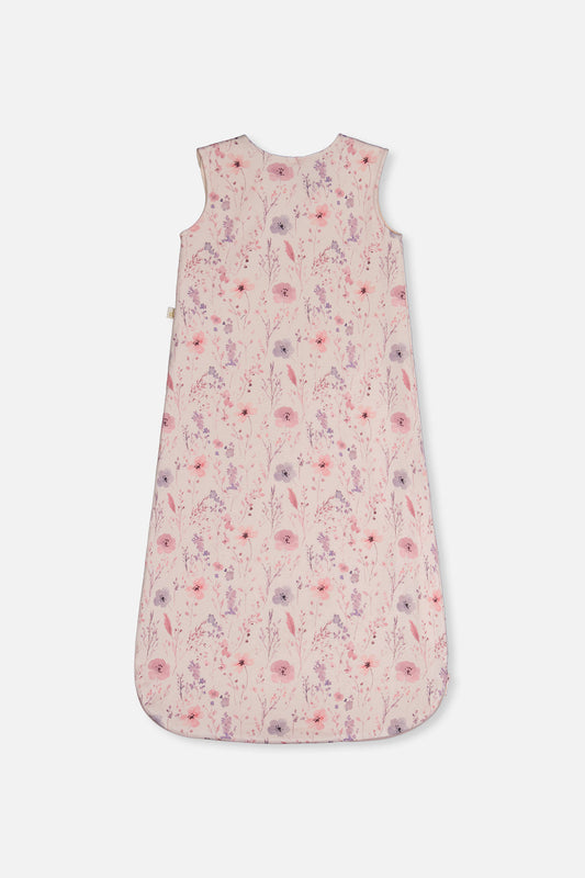 Organic Cotton Sleep Sack Pink Printed Flowers-1