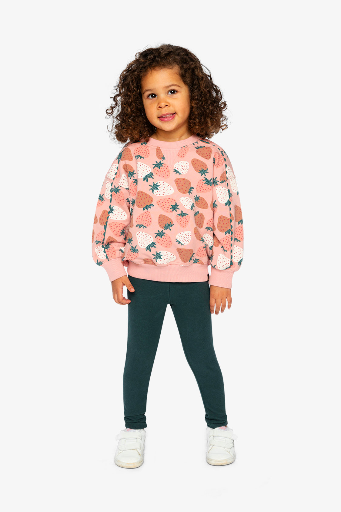 Sweatshirt Pink Strawberry Print-4