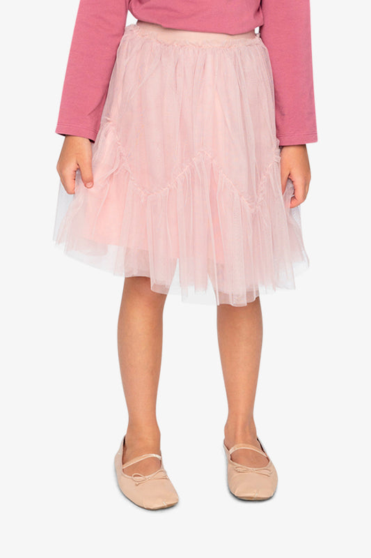 Mesh Skirt Pale Dusty Pink-1