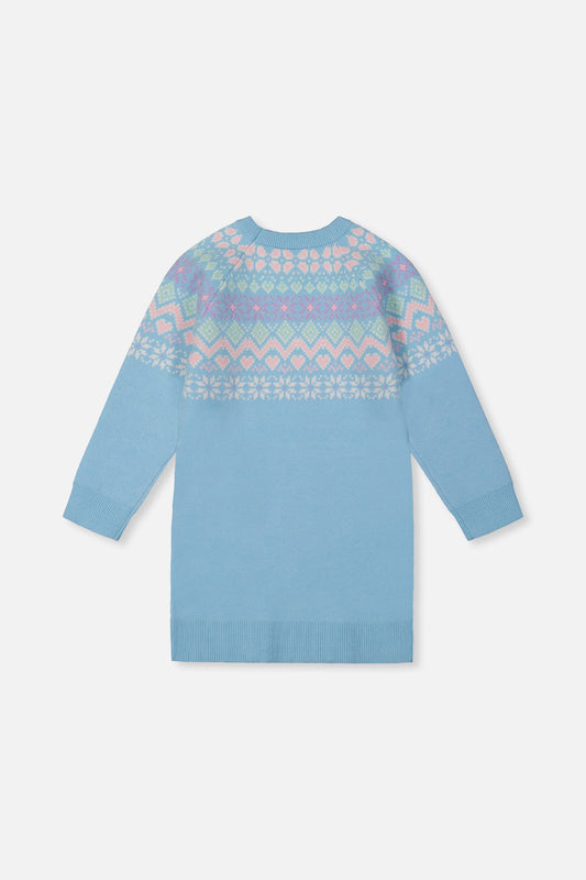 Knit Dress Light Blue-1