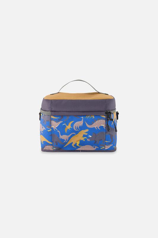 Lunch Box Blue Dinosaur Print-1
