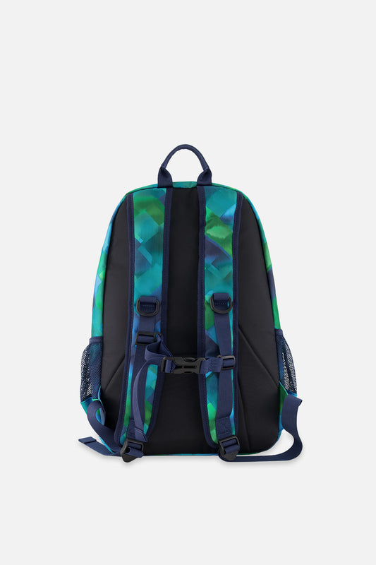 Kids Backpack Blue Diamond Print-1