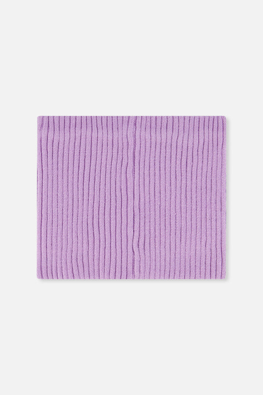 Baby Ribbed Knit Neckwarmer Lavender-1