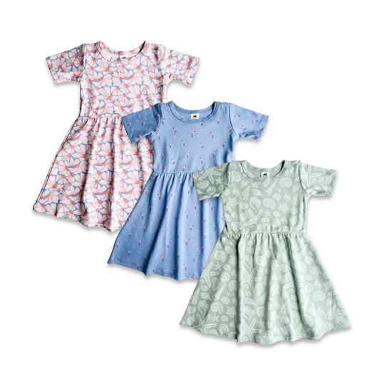 Baby/Kids' Bamboo Daphne Dress | Saltwater Floral-1