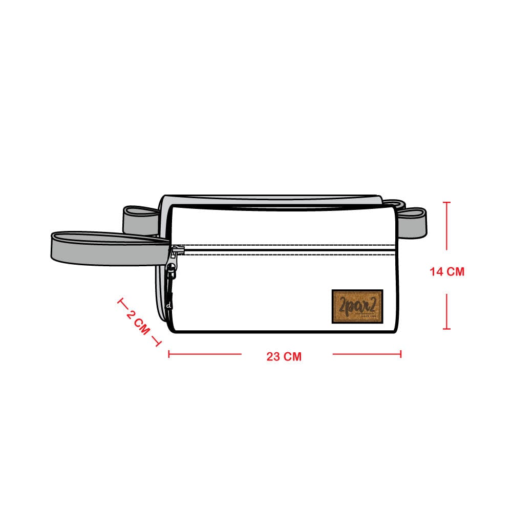 Double Pencil Case Black Butterfly Print-4