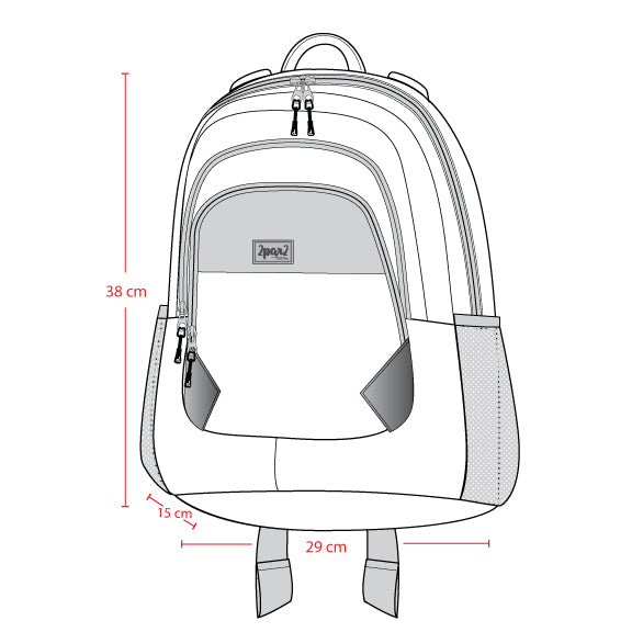 Little Kids Backpack Navy Dinosaur Print-4