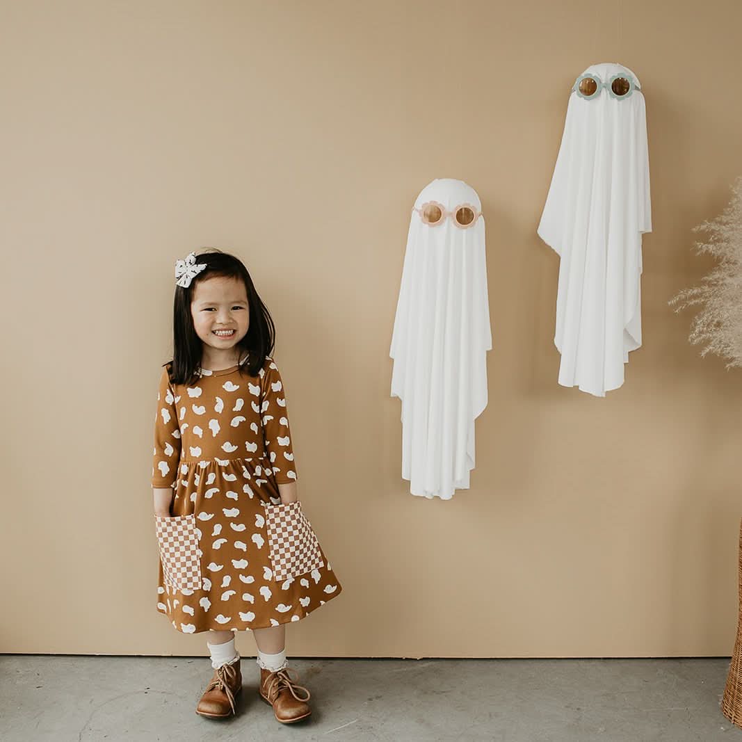 Baby/Kids' Bamboo Clementine Dress | Friendly Ghosts-3