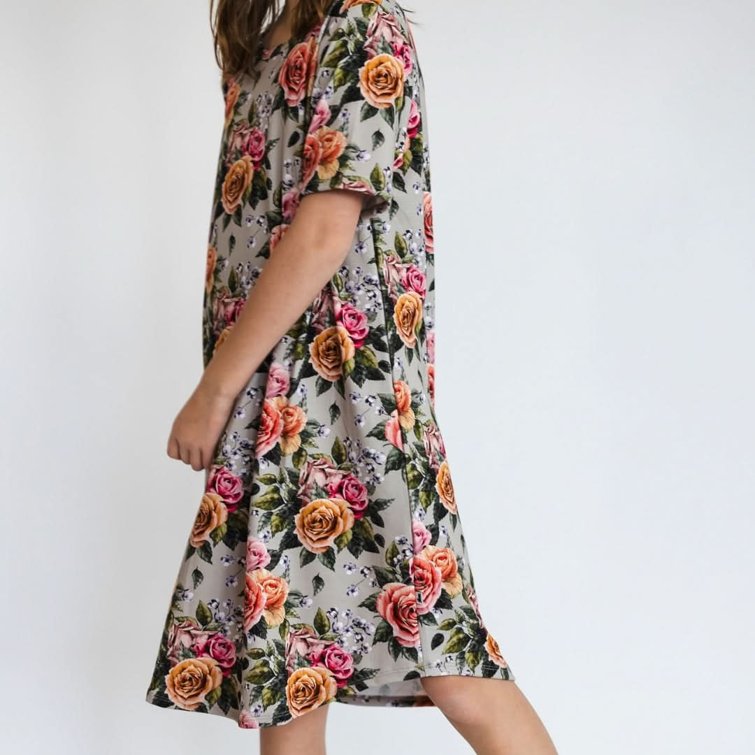 Youth Bamboo Winslow Dress | Terracotta Rib-4