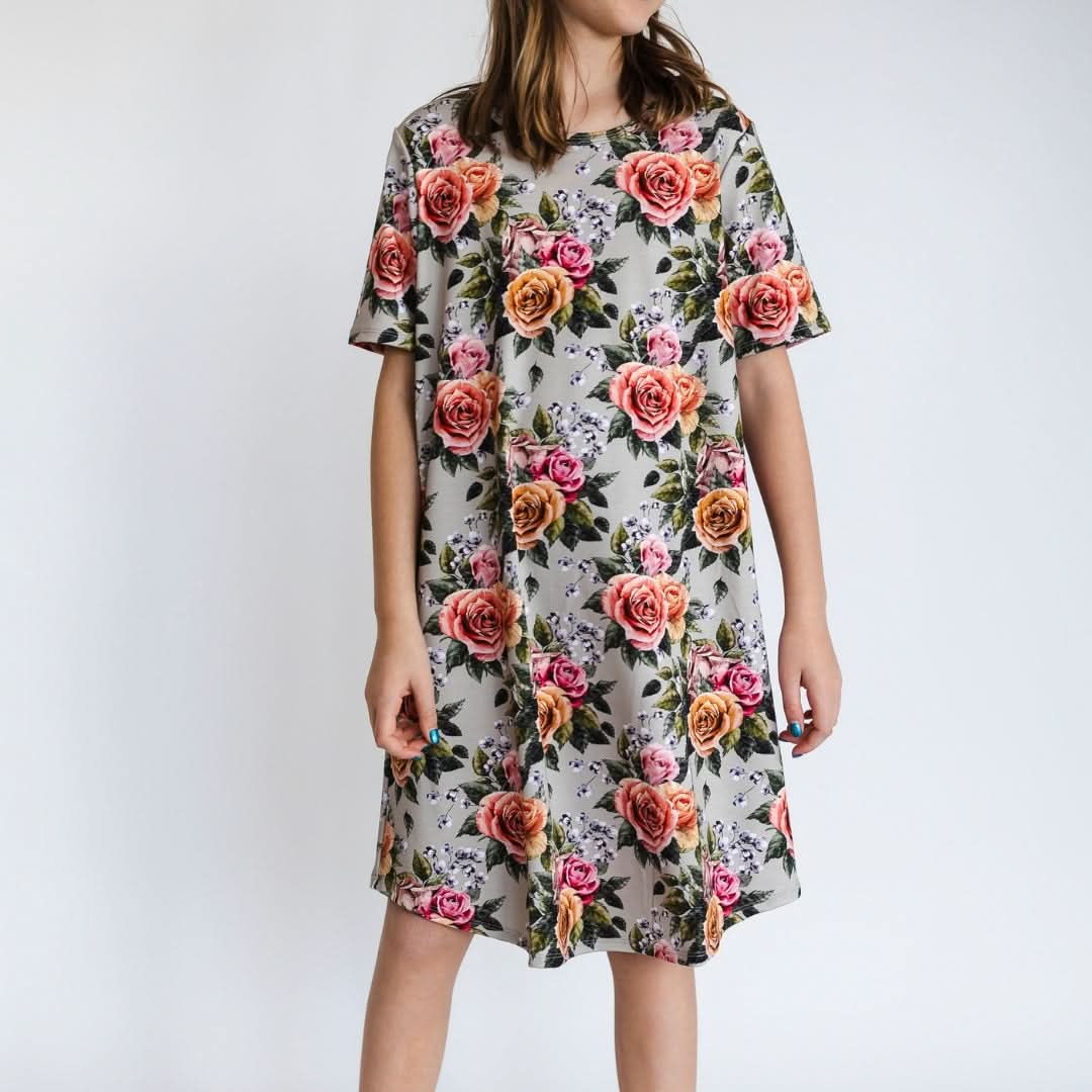 Youth Bamboo Winslow Dress | Antique Floral-0