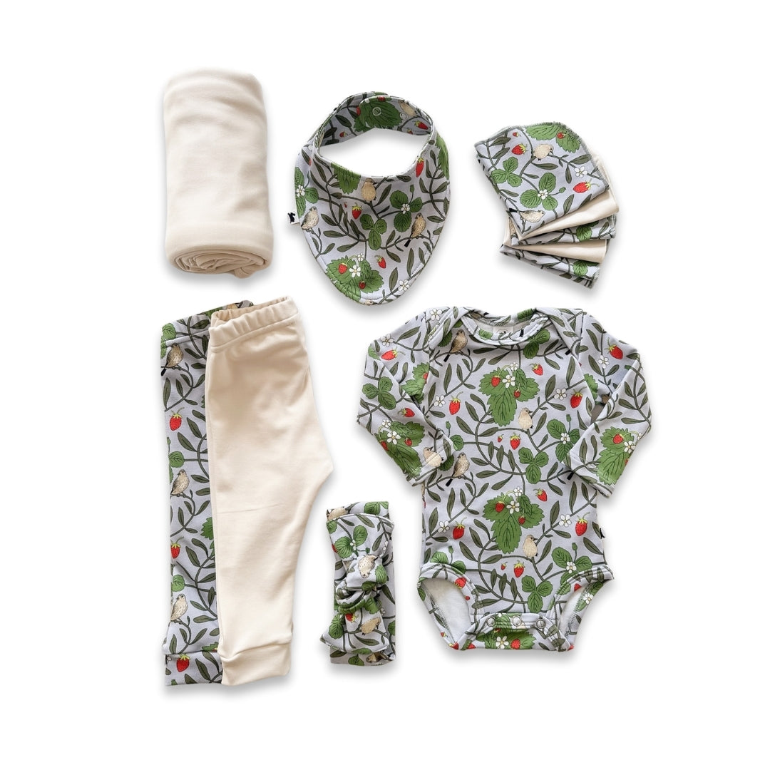 Bamboo Baby Capsule Gift Box - Strawberry Patch & Cream-1