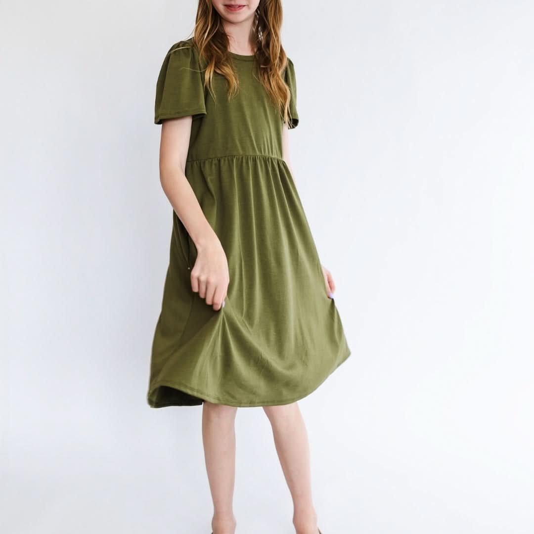 Youth Bamboo Kaia Dress | Antique Floral-2