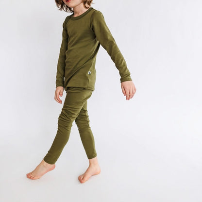 Kids' 2-Piece Bamboo Long Sleeve Lounge Set | Antique Floral-3