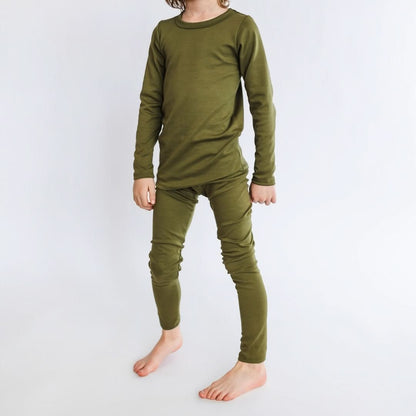 Kids' 2-Piece Bamboo Long Sleeve Lounge Set | Antique Floral-4