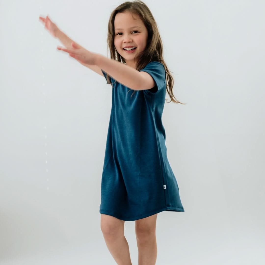 Youth Bamboo Bamboo Winslow Dress | Navy-0