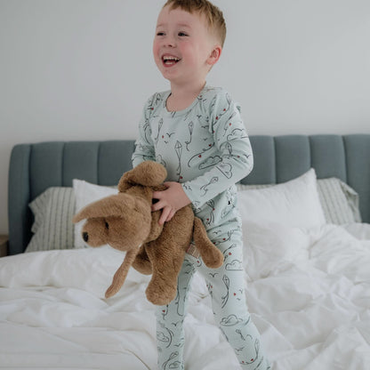 Youth Bamboo 2-Piece Long-Sleeve Lounge Set | Love Story-1