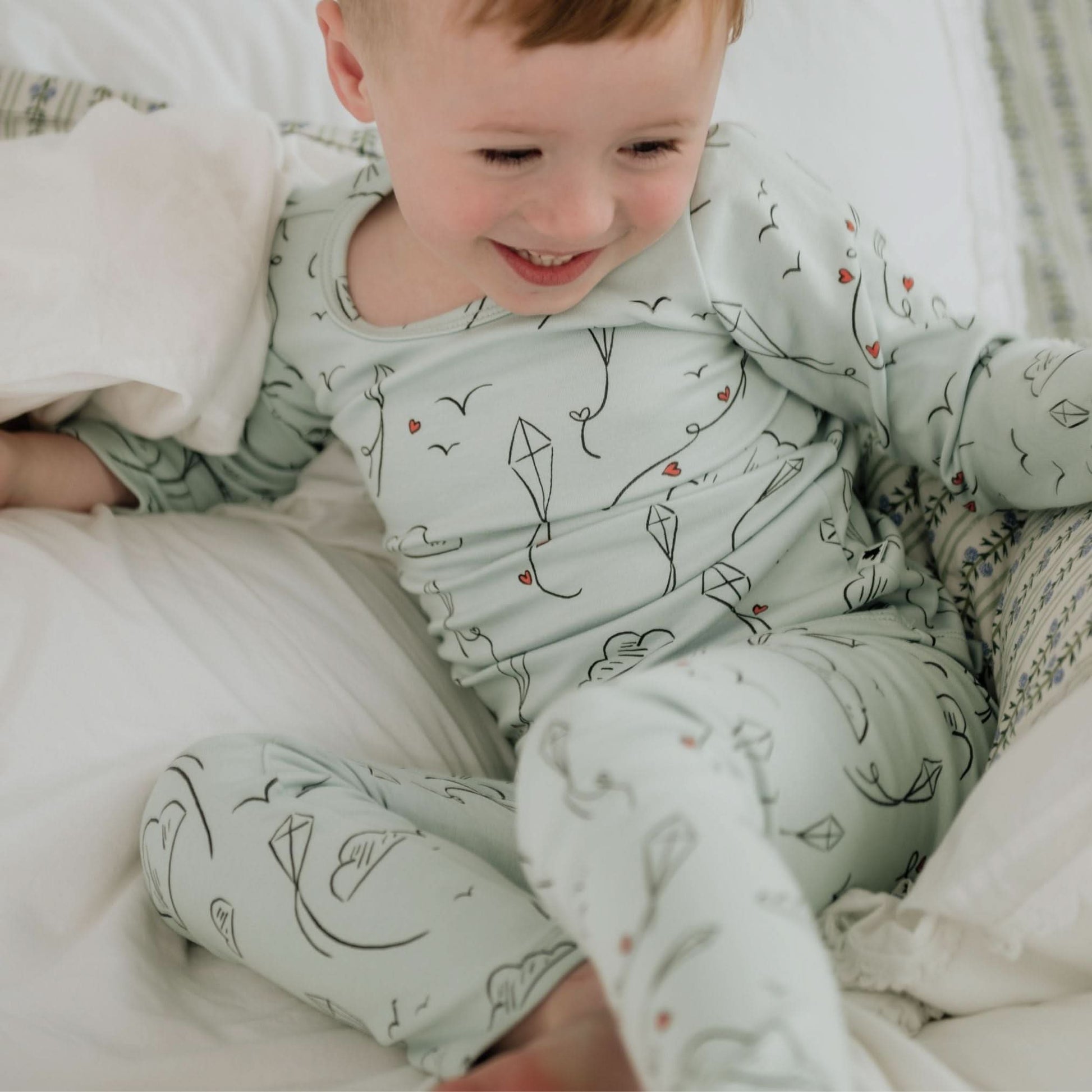 Youth Bamboo 2-Piece Long-Sleeve Lounge Set | Love Story-2