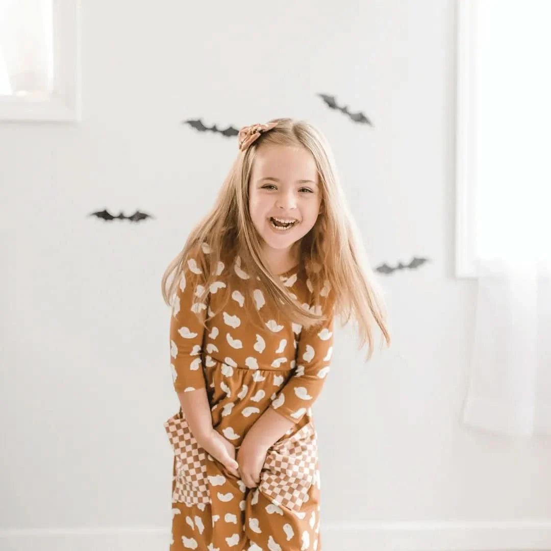 Youth Bamboo Clementine Dress | Friendly Ghosts-2