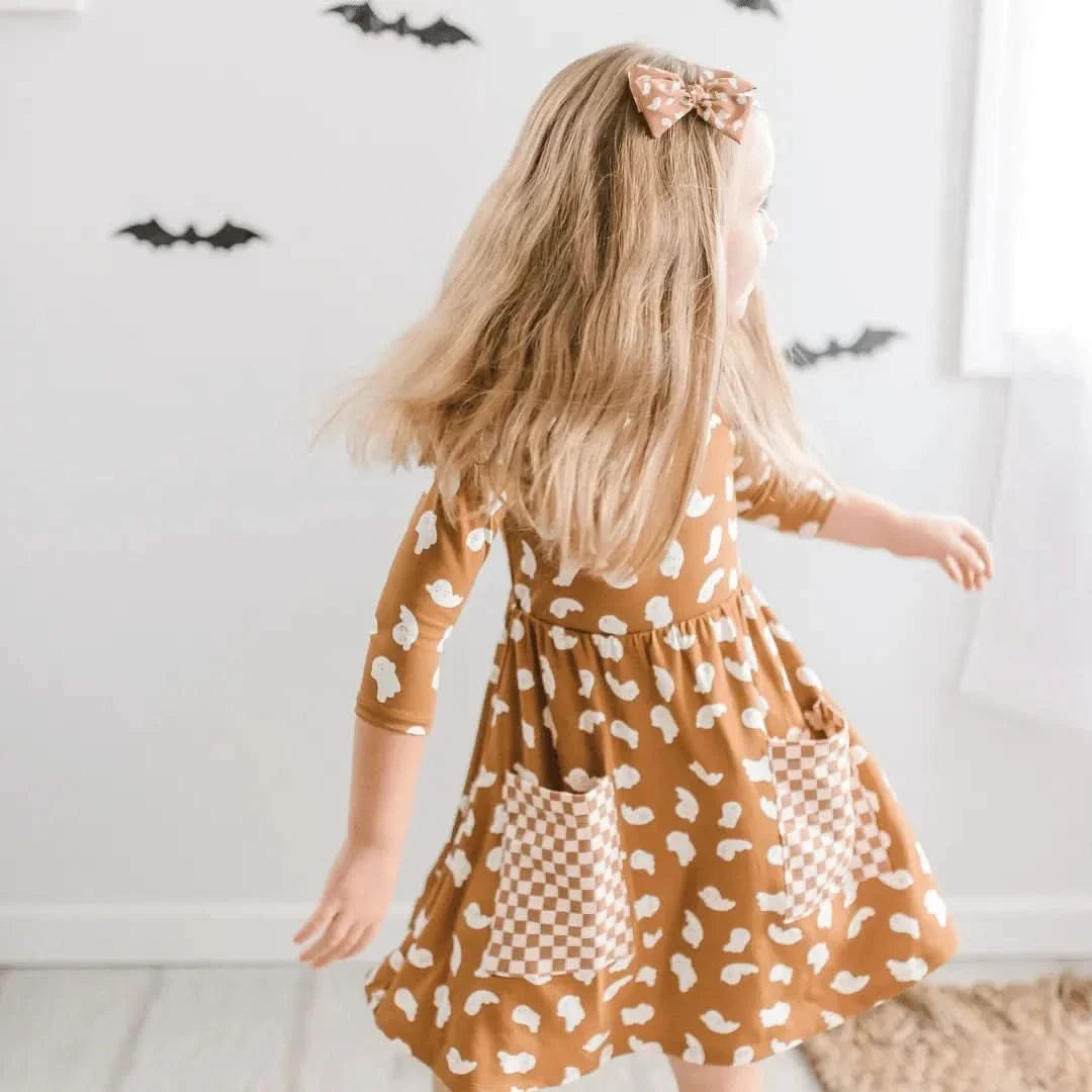 Youth Bamboo Clementine Dress | Friendly Ghosts-0