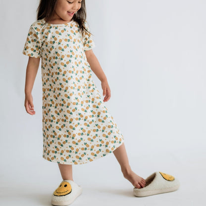 Kids Bamboo Short Sleeve Housedress-2
