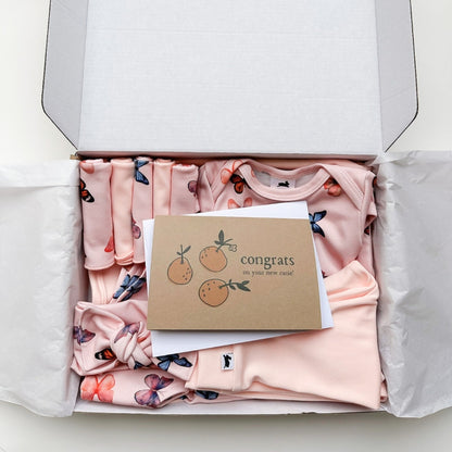 Bamboo Baby Capsule Gift Box - Butterflies & Blush-5