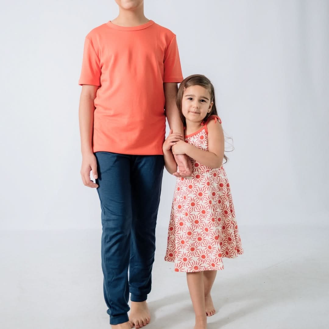 Kids' Bamboo Bow Strap Dress | Sunkissed-1