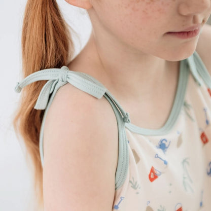 Kids' Bamboo Bow Strap Dress | Digging It-2
