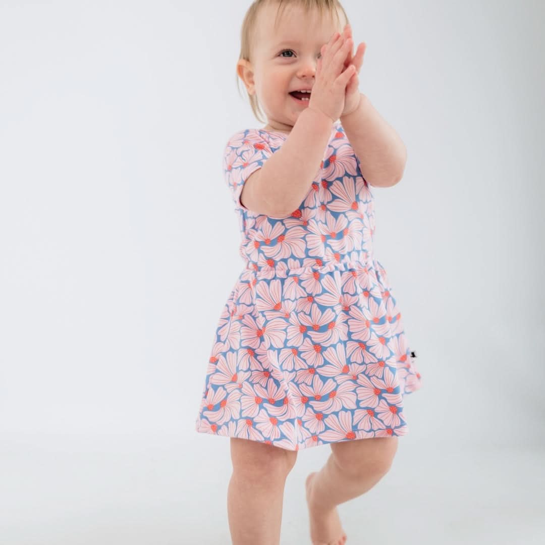 Baby/Kids' Bamboo Daphne Dress | Saltwater Floral-2