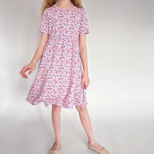 Youth Bamboo Daphne Dress | Saltwater Floral-1