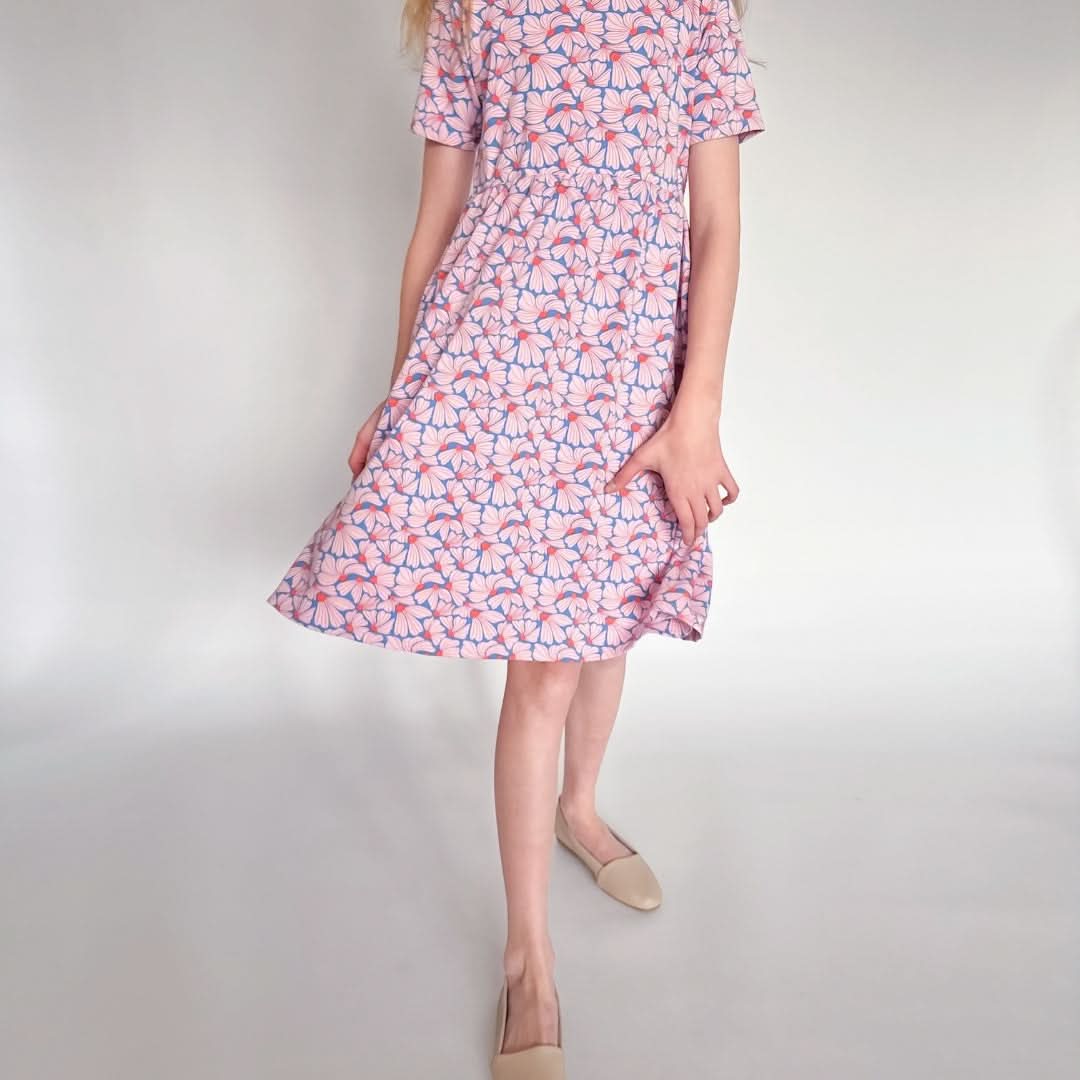 Youth Bamboo Daphne Dress | Saltwater Floral-2