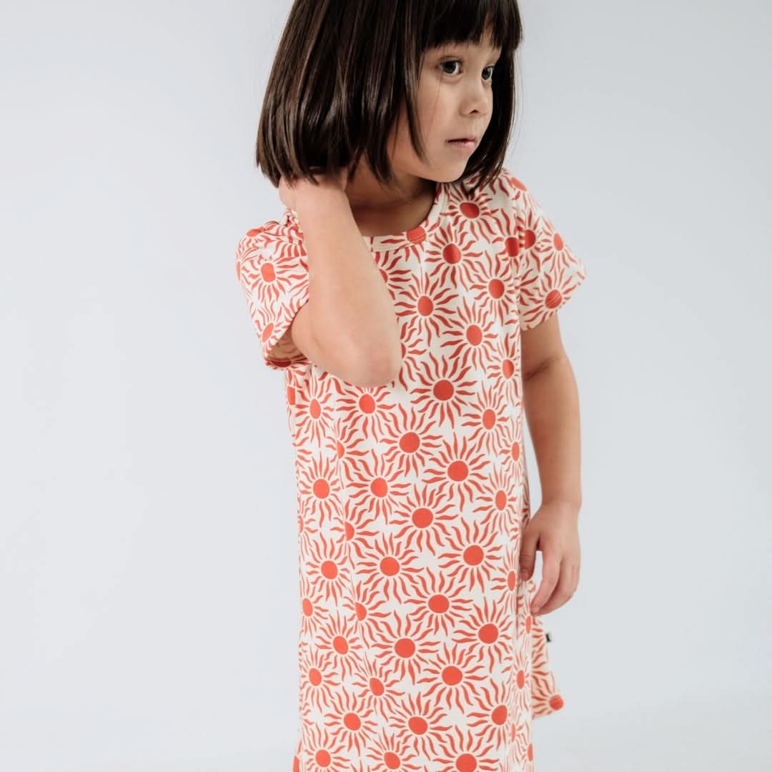 Kids' Bamboo Bamboo Winslow Dress | Flamingo Fête-3