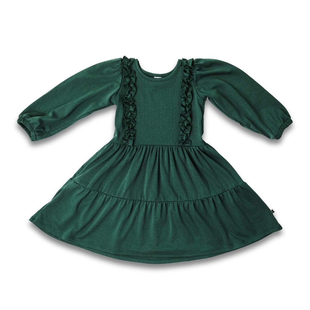Kids' Bamboo Tiered Ruffled Dress | Juniper-0