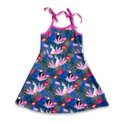 Kids Bamboo Bow Strap Dress-8