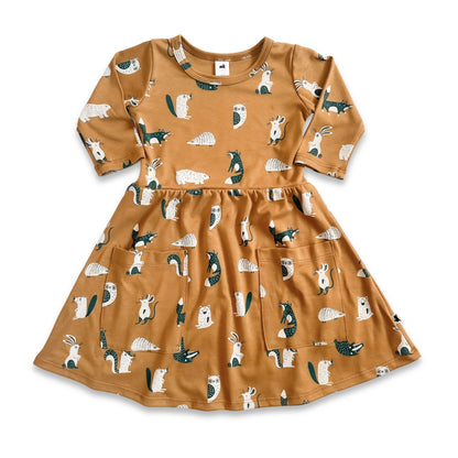 Kids' Bamboo Clementine Dress | Scandi Critters-0