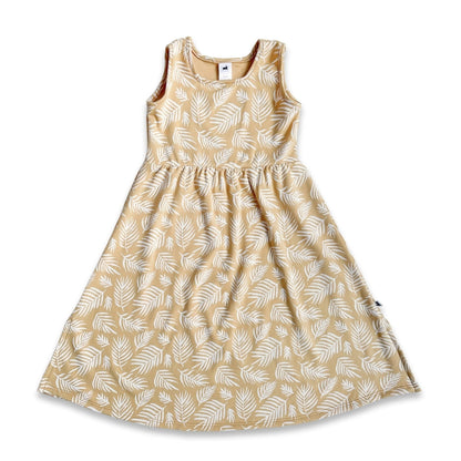 Kids Bamboo Square Neck Midi Dress-6