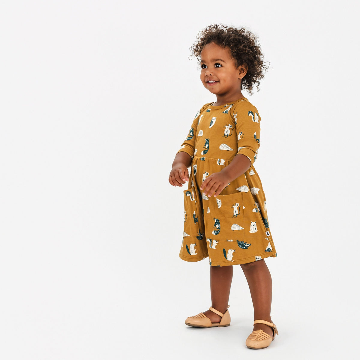 Kids' Bamboo Clementine Dress | Scandi Critters-3