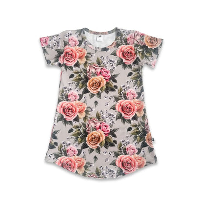 Kids’ Bamboo Winslow Dress | Antique Floral-0